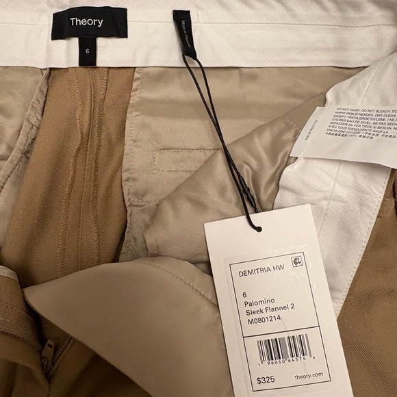 Theory High Waisted Demitria Wool Pants - Picture 9 of 13